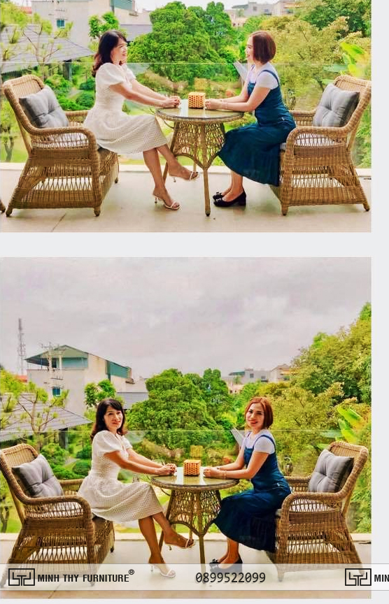 Bàn Ghế nhựa giả mây