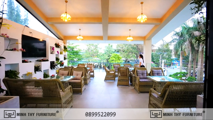 Bàn Ghế nhựa giả mây