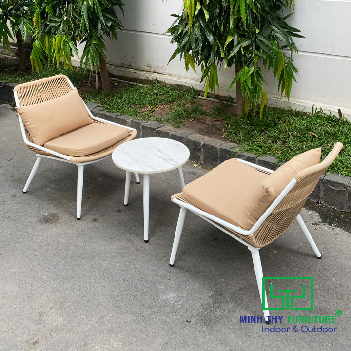 Bàn ghế đan dây dù Minh Thy