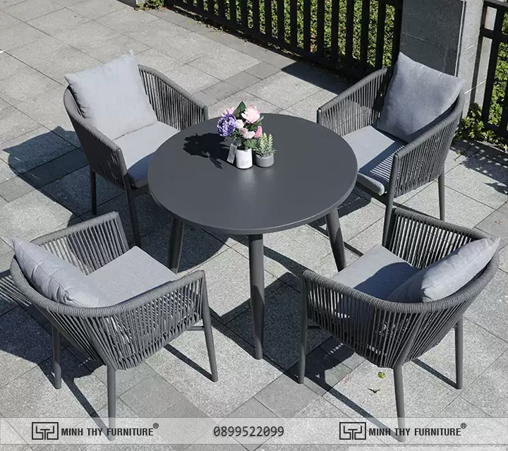 Bàn ghế mây nhựa