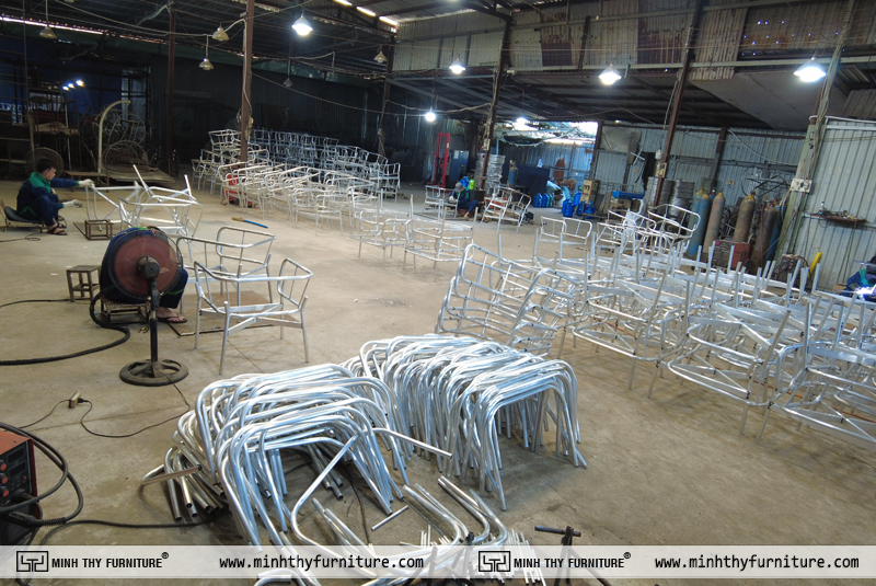 Sản Xuất Ghế Khung Nhôm Tải Xưởng Nội Thất Minh Thy