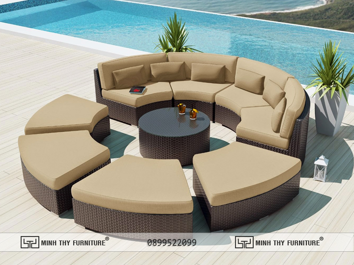 SOFA NHỰA GIẢ MÂY MT1A69