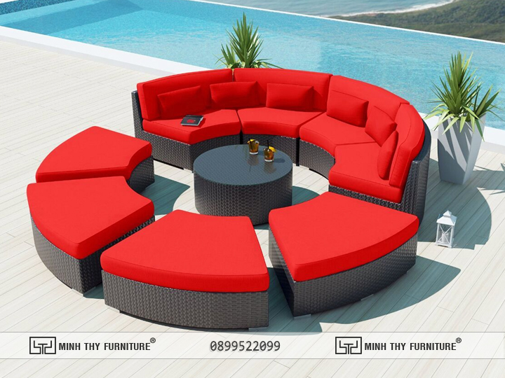 SOFA NHỰA GIẢ MÂY MT1A69