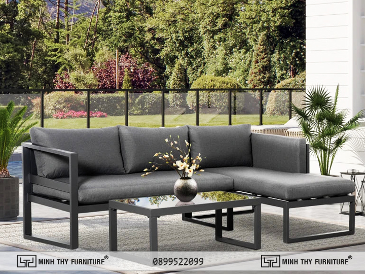 Sofa góc sắt chữ L