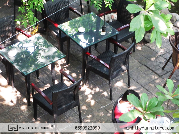 Bàn Ghế Nhựa Giả Mây