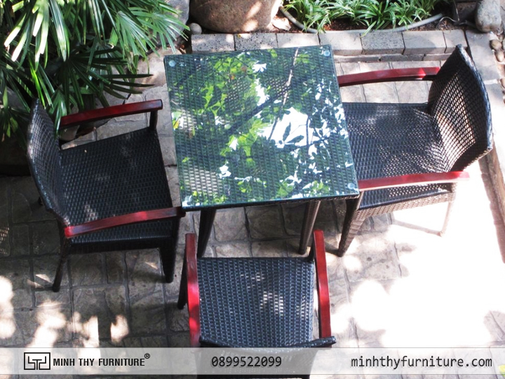 Bàn Ghế Nhựa Giả Mây