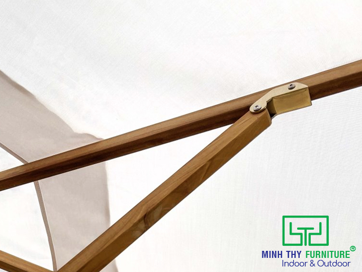 DÙ CHE NẮNG CHÍNH TÂM TRÒN GỖ TEAK MT519