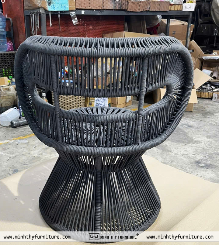 Mặt ngồi ghế cafe trong nhà đan dây rope đan thủ công chắc chắn