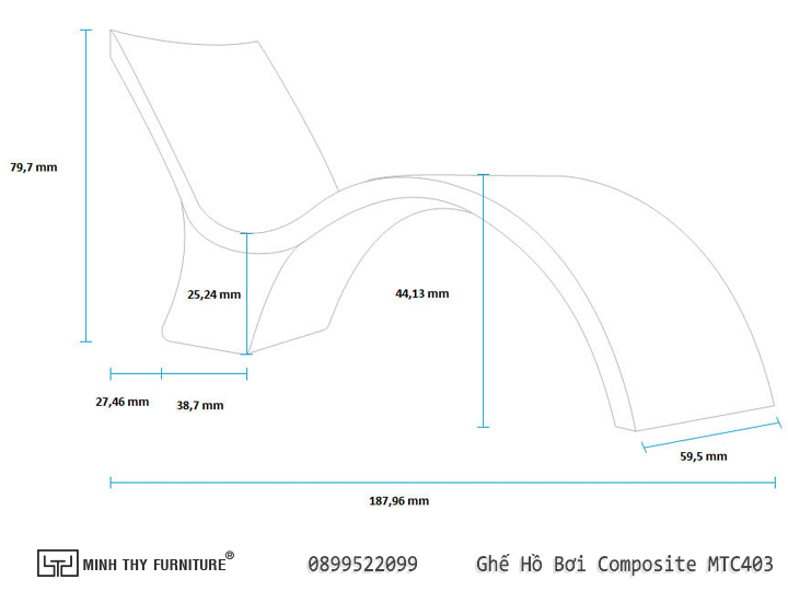 GHẾ HỒ BƠI COMPOSITE MTC403