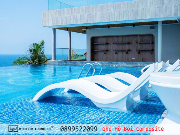 Ghế Hồ Bơi Composite Ngâm Dưới Nước