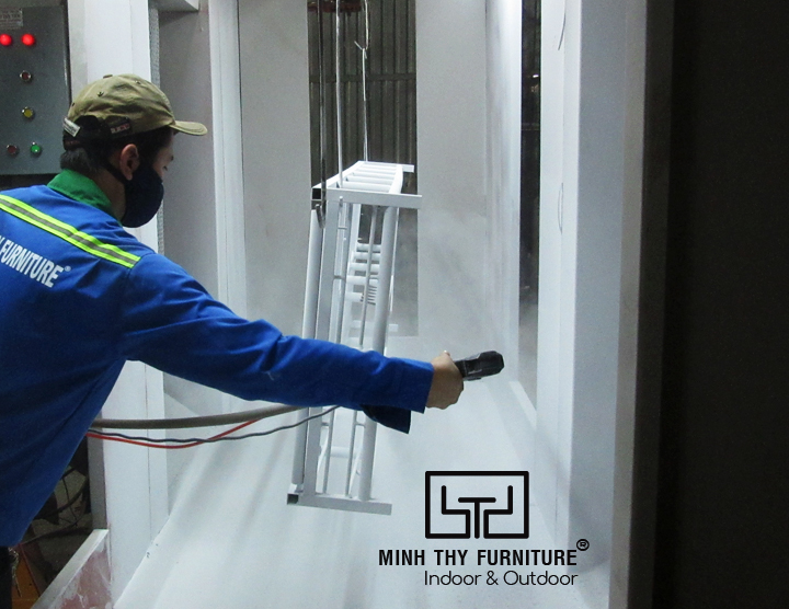 Phun sơn tĩnh điện cho toàn khung