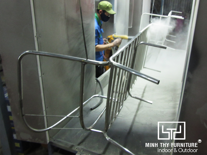 ghế hồ bơi mây nhựa MT4A58 khung inox 304