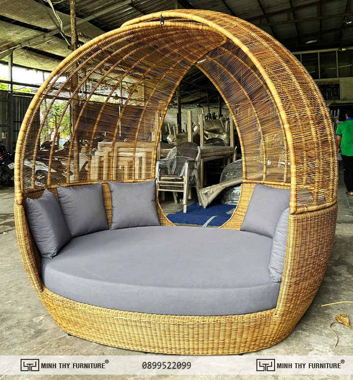 Ghế Hổ Bơi Nhựa Giả Mây Minh Thy