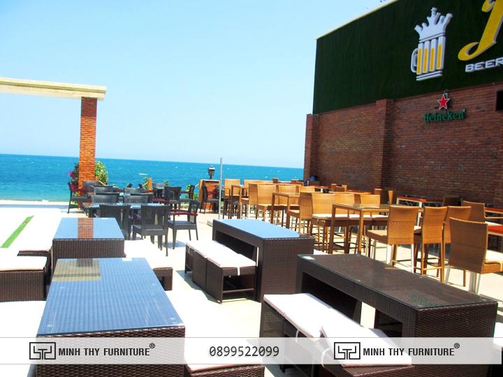 Ghế Quầy Bar Nhựa Giả Mây