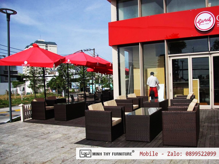 bộ bàn sofa mây nhựa