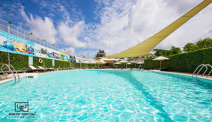 Minh Thy Furniture cung cấp ghế hồ bơi nhựa giả mây,giường tắm nắng,ghế bờ hồ,bàn ghế cafe... tại Hồ bơi Cana, Tây Ninh 15 giường tắm nắng