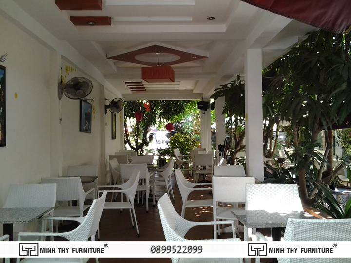 Linh Lan cafe phan thiết Bàn Ghế Nhựa Giả Mây Minh Thy