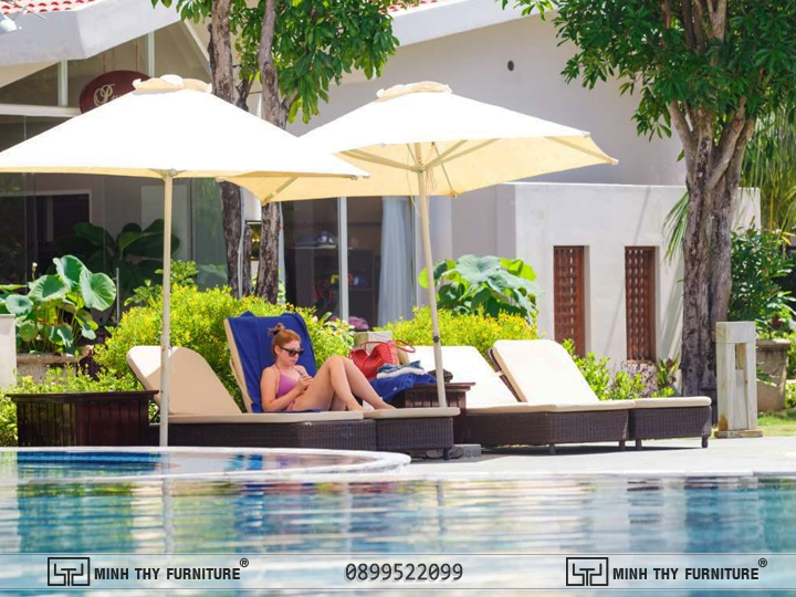 Mercure Phú Quốc Resort & Villas - Ghế Hồ Bơi Nhựa Giả Mây