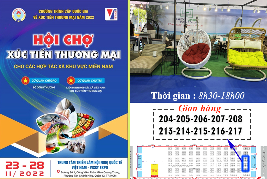 MINH THY FURNITURE TẠI HỘI CHỢ XÚC TIẾN THƯƠNG MẠI CHO CÁC HỢP TÁC XÃ KHU VỰC MIỀN NAM