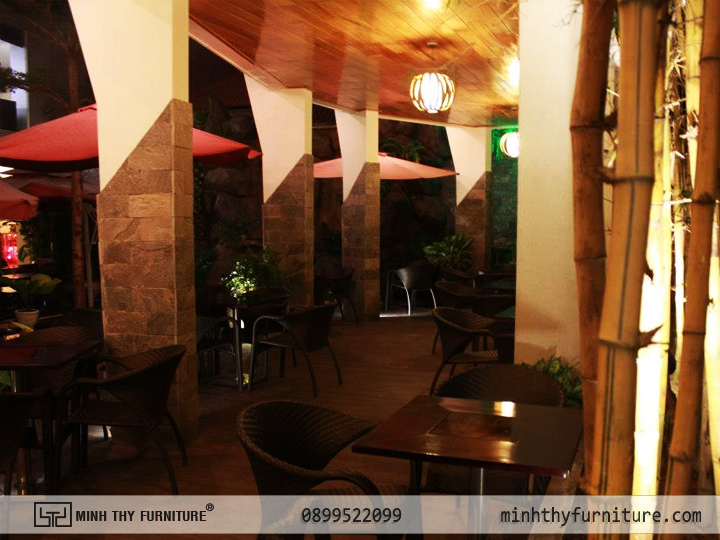 Bàn ghế nhựa giả mây