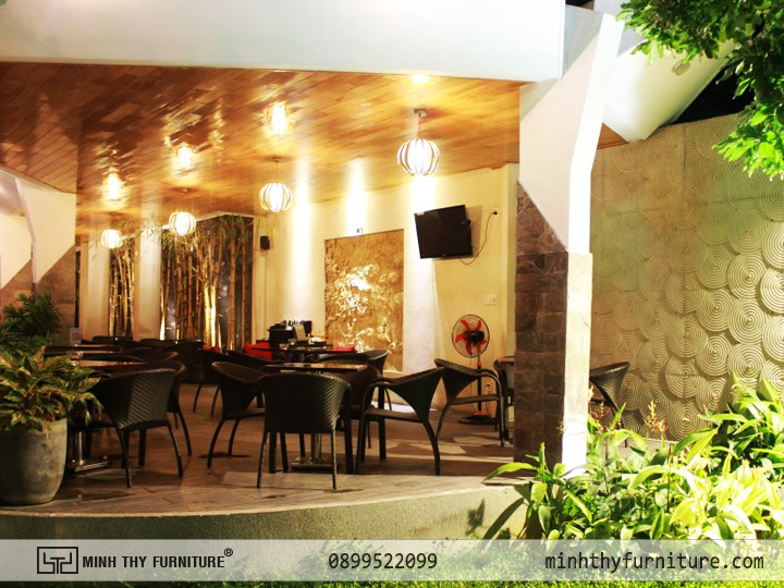 Bàn ghế nhựa giả mây