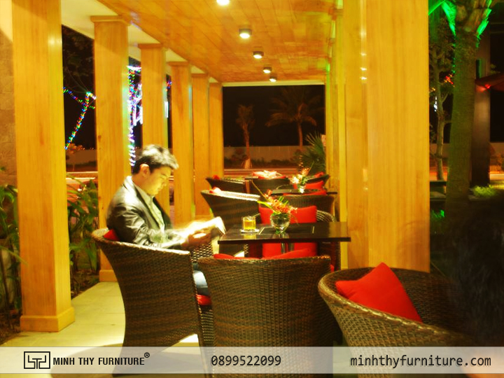 Bàn ghế nhựa giả mây