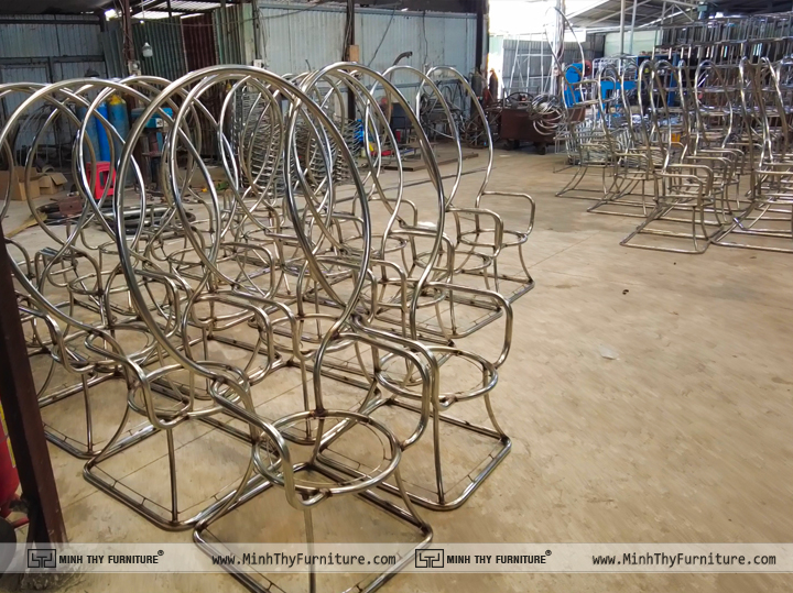 Sản xuất khung inox cho dự án tại cam ranh