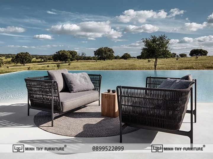 Sofa nhựa giả mây