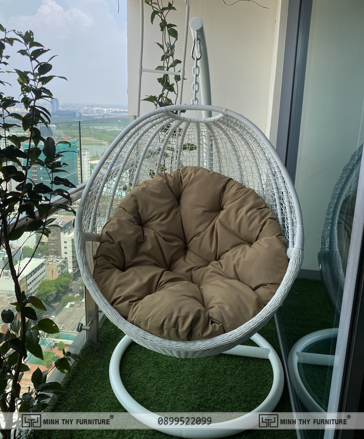 Xích đu Ban Công nhựa giả mây