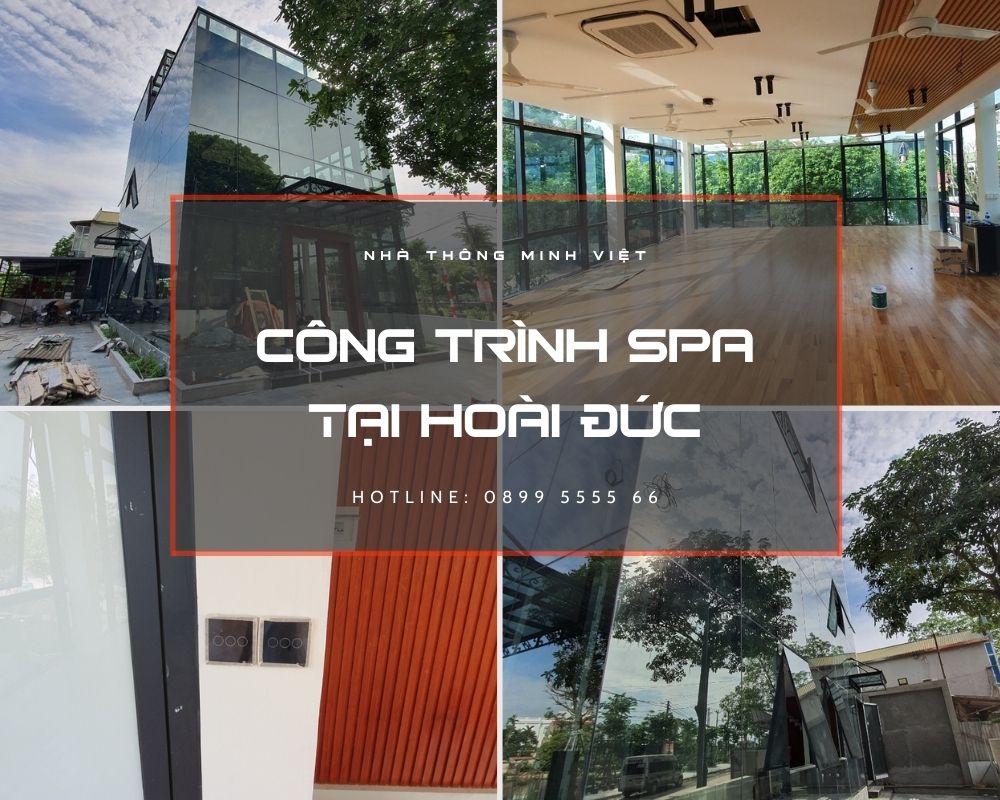 Công trình Spa tại Hoài Đức sử dụng giải pháp chiếu sáng thông minh Lumi