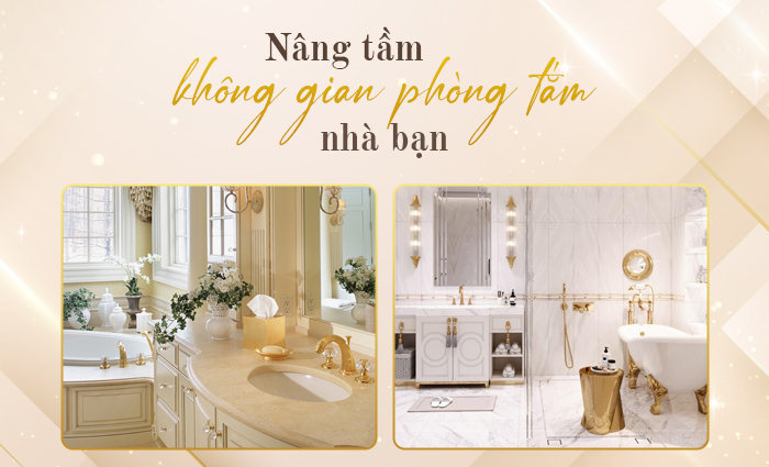 Nâng tầm không gian phòng tắm