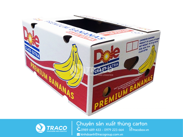 THÙNG GIẤY CARTON ĐỰNG CHUỐI XUẤT KHẨU