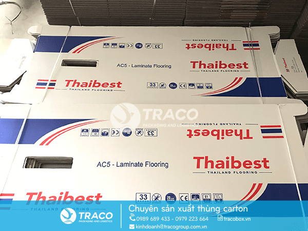 THÙNG CARTON ĐỰNG GỖ VÁN SÀN