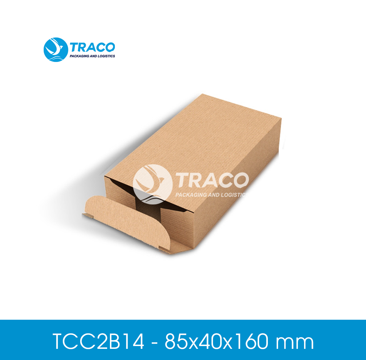 Combo 100 hộp carton TRACOBOX TCC2B14 - 85x40x160 mm