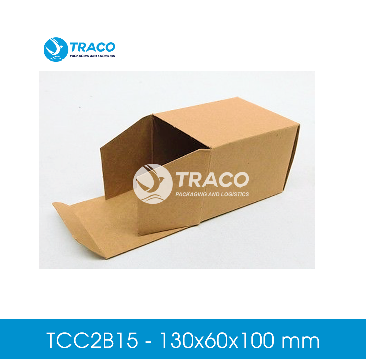 Combo 100 hộp carton TRACOBOX TCC2B15 - 130x60x100 mm
