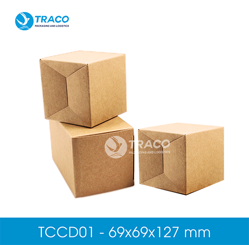 Combo 100 hộp carton TRACOBOX TCD01 - 69x69x127 mm
