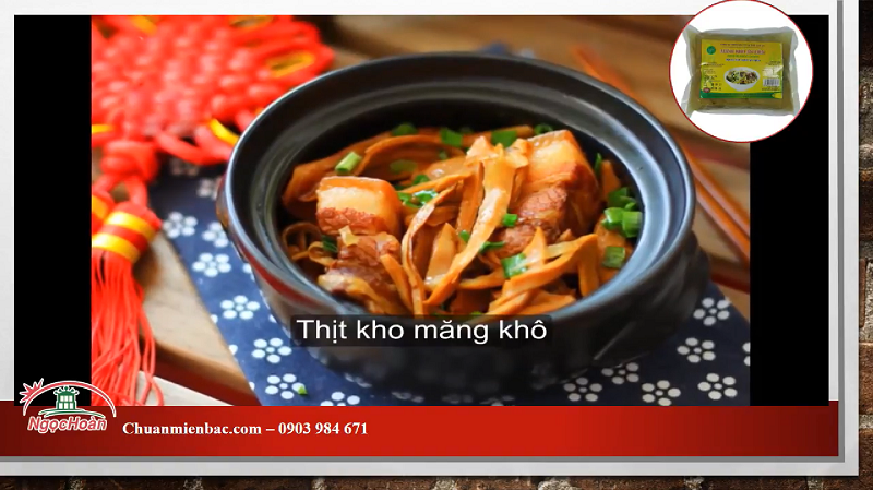 Cách làm thịt ba chỉ kho măng khô - Chuẩn Miền Bắc
