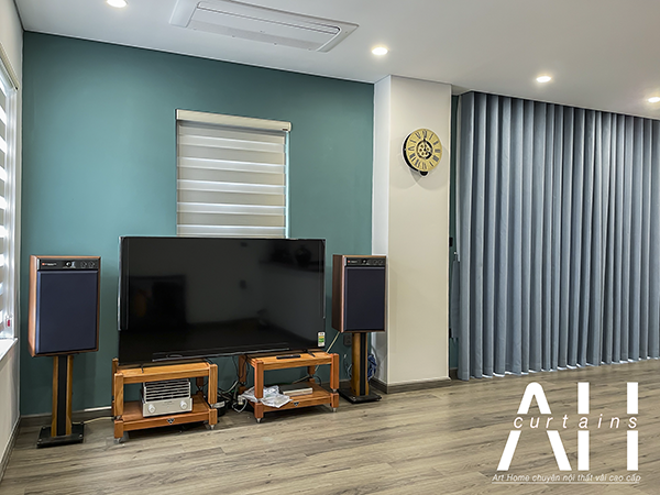 Rèm cửa hoàn thiện cho biệt thự liền kề Gamuda do Rèm Cửa AH thiết kế và thi công