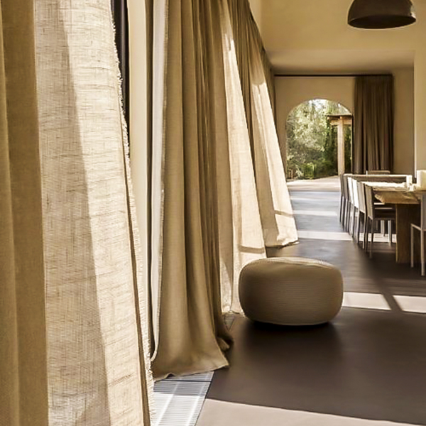 Rèm vải linen tự nhiên