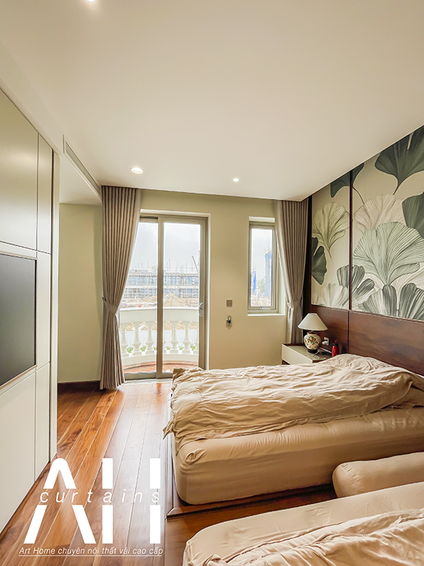 rèm vải biệt thự liền kề Vinhomes An Lạc Green Symphony