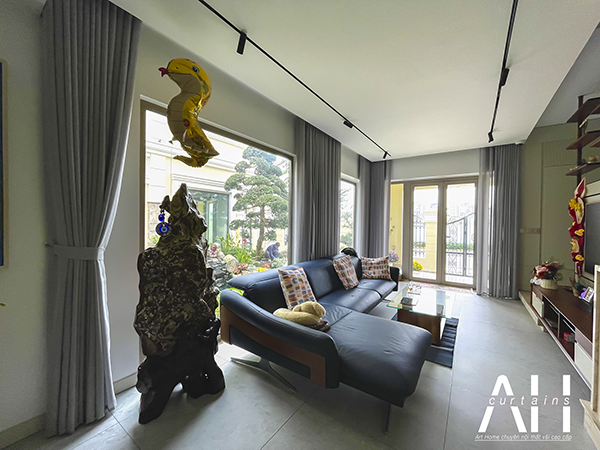 rèm vải biệt thự liền kề Vinhomes An Lạc Green Symphony