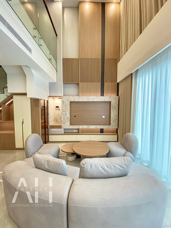 công trình rèm cửa hoàn thiện tại Vinhomes Ocean Park 2 Hưng Yên