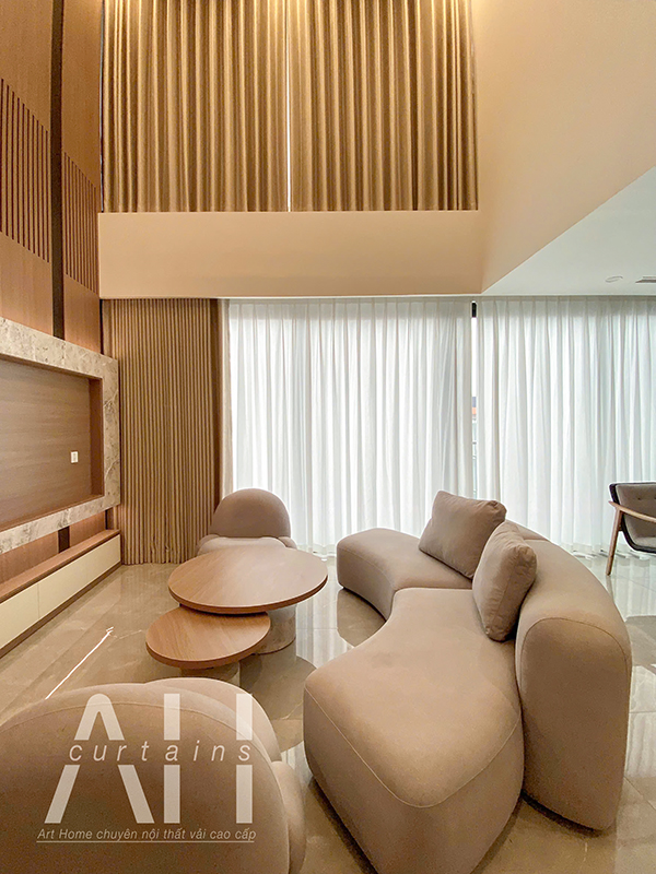 công trình rèm cửa hoàn thiện tại Vinhomes Ocean Park 2 Hưng Yên