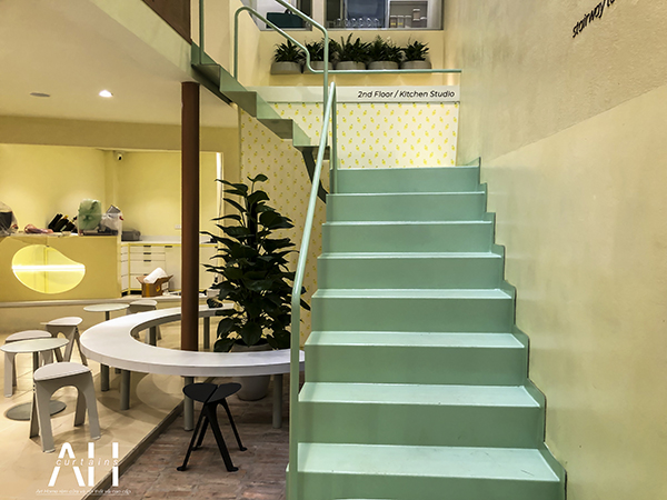 rèm vải quán cà phê bánh ngọt tại ngõ 195 Quang Trung Hà Đông