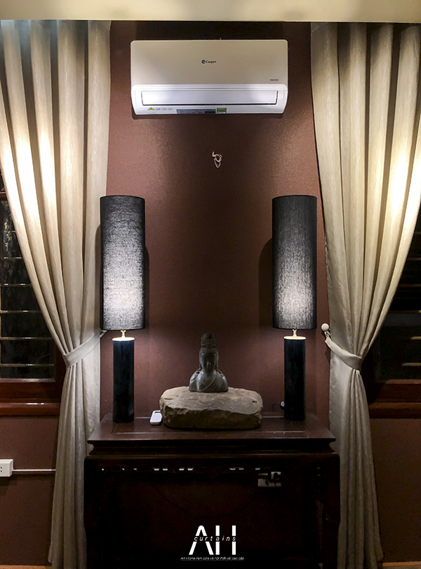 rèm voan 1 lớp cao cấp mềm mại cho showroom