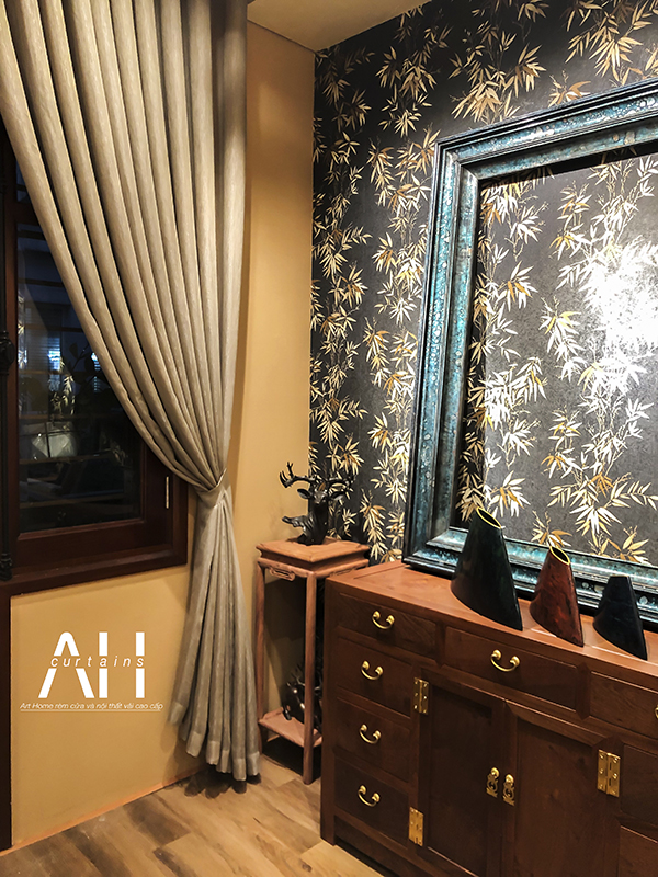 rèm voan 1 lớp cao cấp mềm mại cho showroom