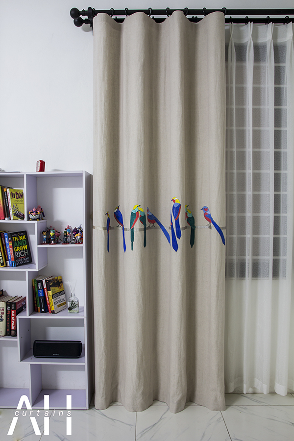 Rèm vải linen tự nhiên- Rèm cửa AH