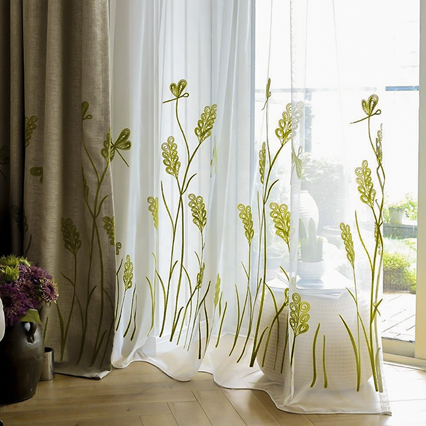 Rèm thêu hiện đại