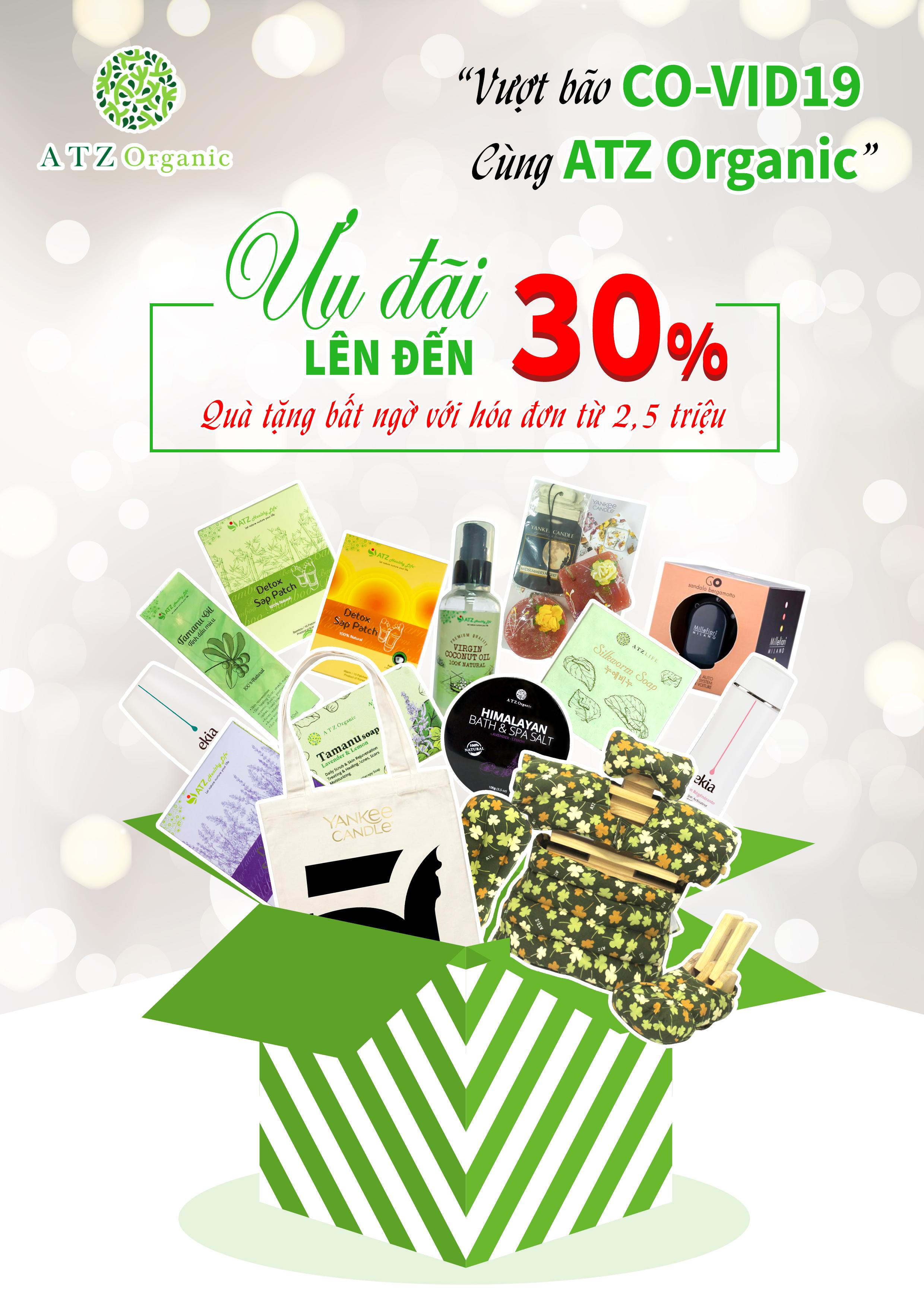 VฦฏแปขT BรO COVID-19 CรNG ATZ ORGANIC