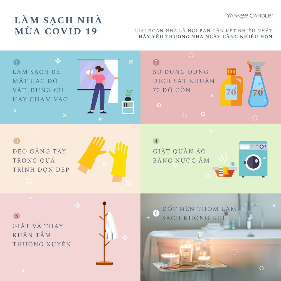 CÁC TIPS DỌN NHÀ GIỮ AN TOÀN MÙA COVID-19